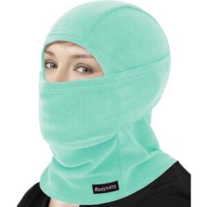 Women's Lake Blue Balaclava Mask Warm Windproof Lightweight Winter Face Mask